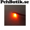 10-pack. Liten orange lysdiod med kabel