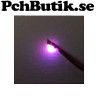 10-pack. Liten rosa lysdiod med kabel