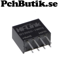 1 Watt DC-DC modul 12 Volt till 5 Volt isolerad