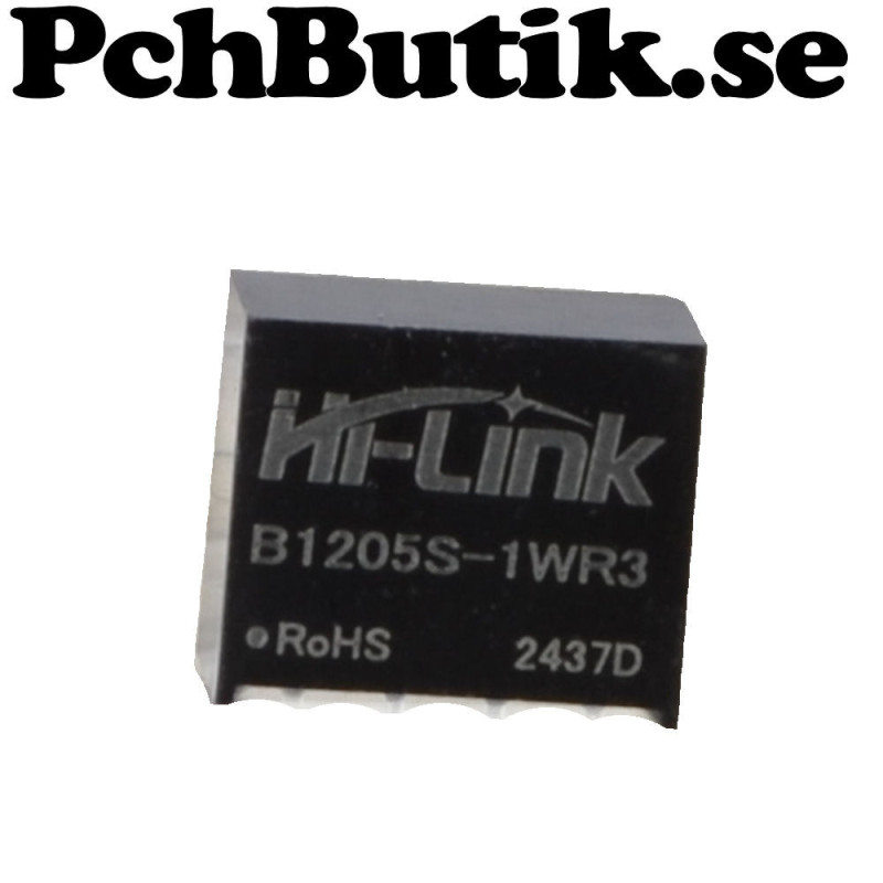 1 Watt DC-DC modul 12 Volt till 5 Volt isolerad