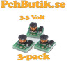 3-pack, DC-DC stabil 3.3 Volt DC ut