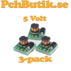 3-pack, 1 Volt step-up boost till 5 Volt DC