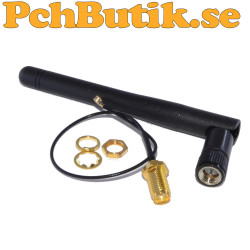 Antenn 2.4GHz SMA koaxial kabel till IPX, 100mm