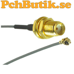 2-pack SMA koaxial kabel till IPX, 100mm