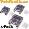 3-pack, Stepper Motor Driver DRV8825 med Kylare
