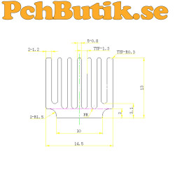 3-pack, Stepper Motor Driver DRV8825 med Kylare