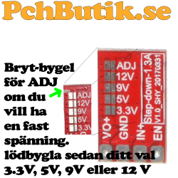 Mini360 DC-DC Buck Step Down 12V-24V to 3.3 till 12 Volt 1 Ampere