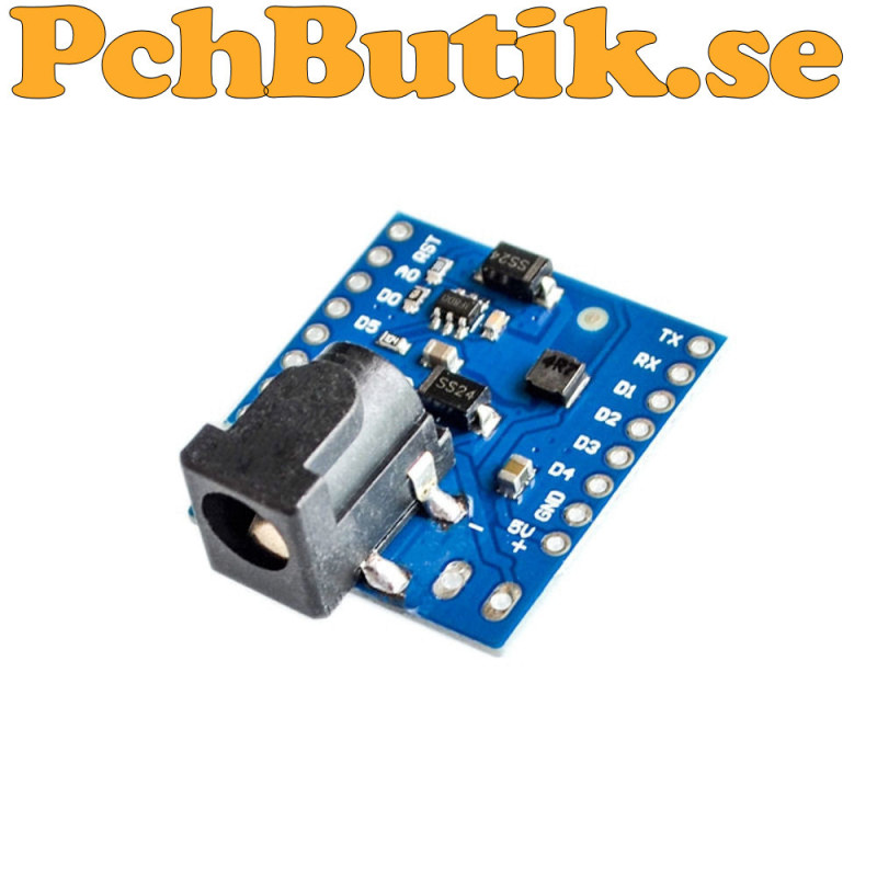 DC-DC Ström Shield för D1 mini