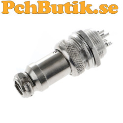 Hona och hane Aviation flyg kontakt 16mm GX16-4 skruvlåsande