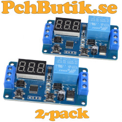 2-pack. Tidrelä, timer 12 Volt. Passar bil, båt och husvagn mm. TMR999