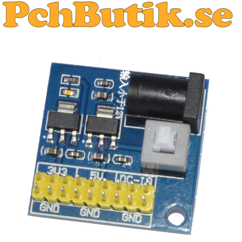 Step-Down, Buck till 3.3 och 5 Volt DC-DC LDO
