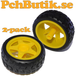 2-pack. Mini smartcar hjul