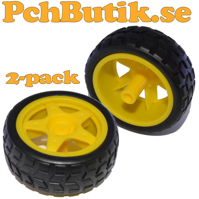 2-pack. Mini smartcar hjul