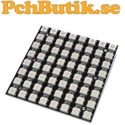 8x8 LED:s WS2812 5050 RGB, 64 bits