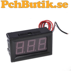 Panelmätare (meter) 4.5 till 30 Volt. Bara två trådar