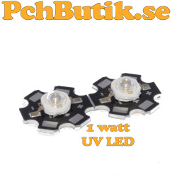 2-pack. 1 Watt UV LED