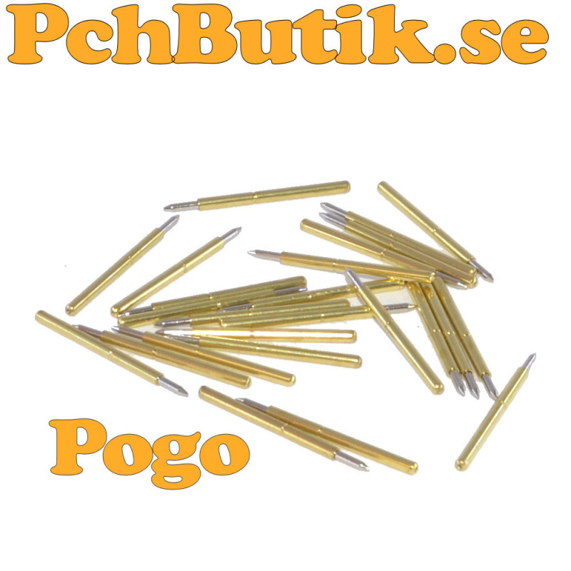 25-pack, Pogo test pinne med fjädertryck