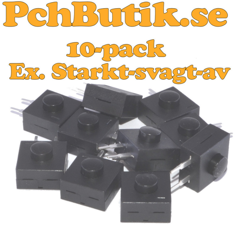 10-pack, ON-ON-OFF brytare.
