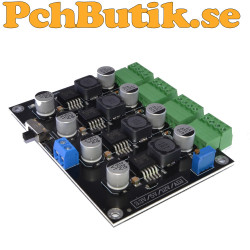 En spänning in 4 olika ut. DC-DC-omvandlare