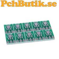 10-pack SOT223/SOT89 adapters till 2.54 mm