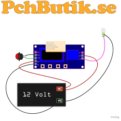 Programmerbar tidsrelä modul med LCD