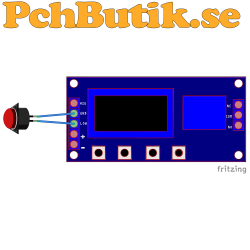 Programmerbar tidsrelä modul med LCD