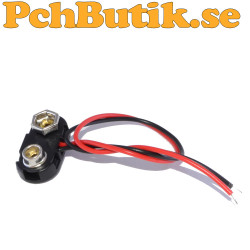 Kontakt för 9 Volts batteri.