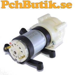 R385 DC membranpump 6 till 12V kompakt vattenpump med slanganslutning 6mm