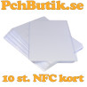 NFC vita kort Ntag213 10-pack för trådlös dataöverföring