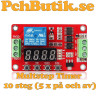 Programmable 10 step timer with relay and flexible trigger start