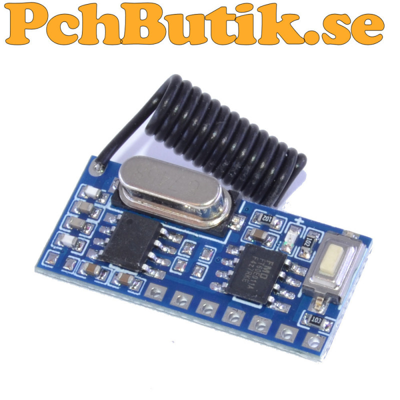433 MHz wireless receiver module with EV1527 and PT2262 support