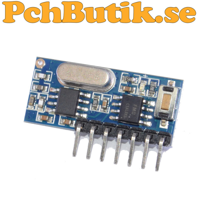 433 MHz wireless receiver module with EV1527 and PT2262 support