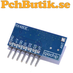 433 MHz wireless receiver module with EV1527 and PT2262 support