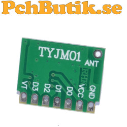 433MHz TYJM01 receiver module with decoder and four channels