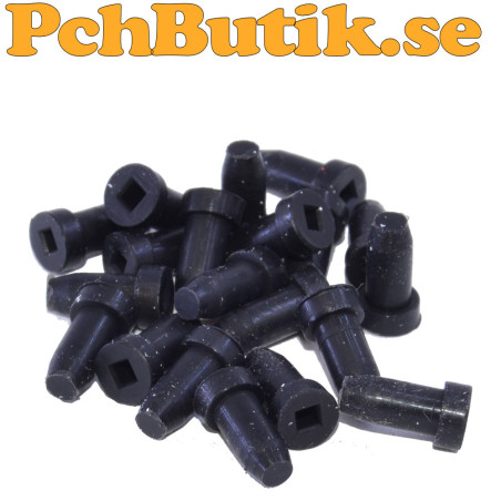 20 st svarta gummihylsor 9x3 mm för axlar och motorer