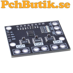 INA3221 Three Channel Current and Voltage Monitor with I2C Black PCB