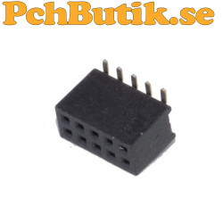 1.27 mm Double Row SMT Female Header 2x5P