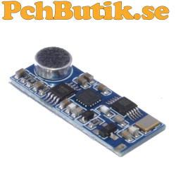 Mini FM microphone module with PLL and programmable 76-108 MHz frequency