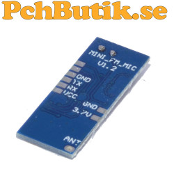 Mini FM microphone module with PLL and programmable 76-108 MHz frequency