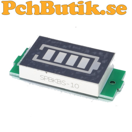 Lithium Battery Capacity Indicator with LED Display