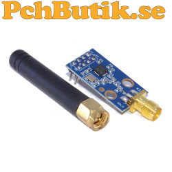 CC1101 433 MHz Wireless RF Module with SMA Connector and Short Whip Antenna