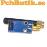 CC1101 trådlös RF-modul 433 MHz med SMA-kontakt och kort stavantenn