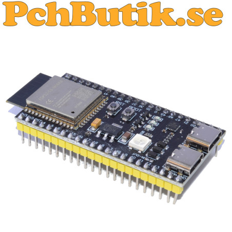 ESP32-S3-DevKitC-1 N16R8 utvecklingskort med WiFi, Bluetooth LE, 16 MB Flash och 8 MB PSRAM