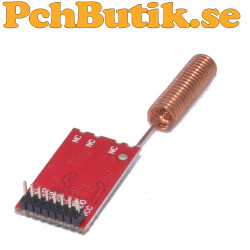 433 MHz CC1101 wireless RF transceiver module with SPI and spring antenna