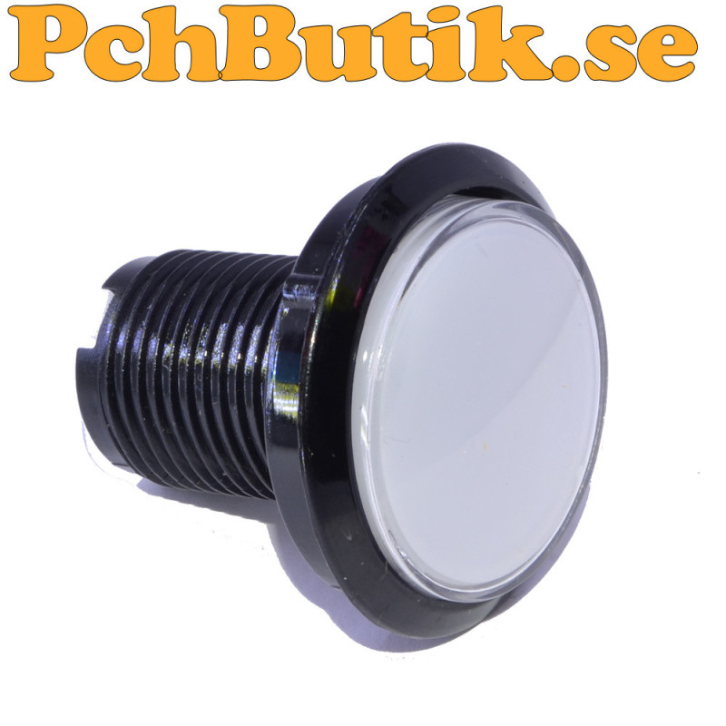 45 mm belyst arkadtryckknapp med LED för 5 till 12 V