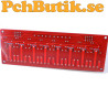 8-kanals 12 V reläkort med PC814 optokopplare och transistorstyrning