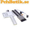 ESP32-WROOM-32 breadboardkort för enkel montering och utveckling