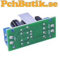 7805 spänningsregulatormodul 5 V med likriktarbrygga och kylare