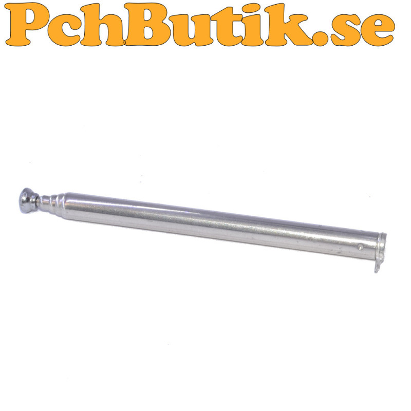 5-section telescopic antenna with adjustable length from 7 to 25 cm
