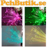 DIY kit med RGB LED och fiberoptiska ljustrådar